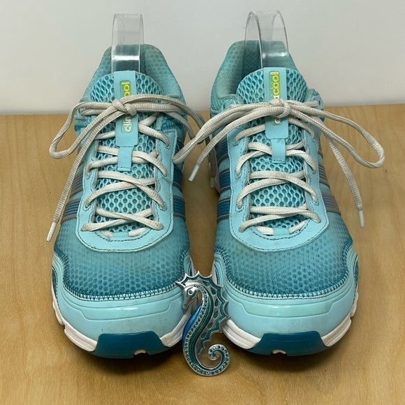 Adidas ClimaCool Modulation Running Shoes Aqua Size 10 - Picture 2 of 9